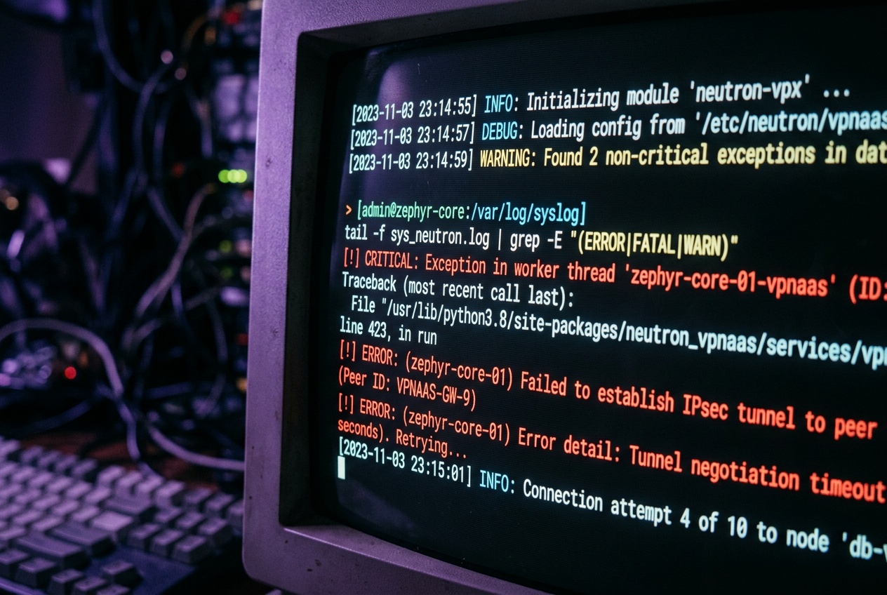 Close-up of a terminal screen with AI output text, bathed in violet light against a dark background